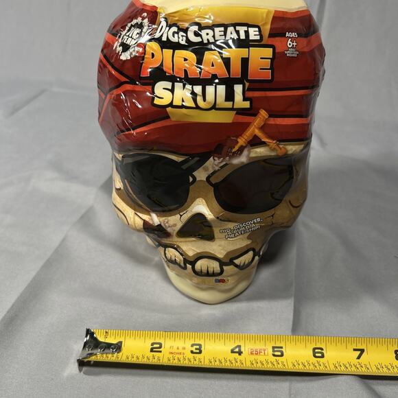 Dig & Create Pirate Skull. Dig Discover & Build a Pirate Ship - Picture 3 of 9
